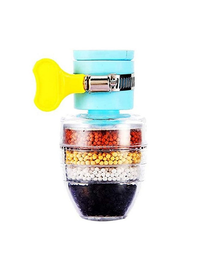 KBS Tap Water Purifier Filter Faucet 6 Layer Carbon Activated Dust Chlorine Remover Water Softener for Drinking Cartridge Alkaline Taps for Kitchen Sink Bathroom Wash Basin (Multicolor) (2) - Image 1