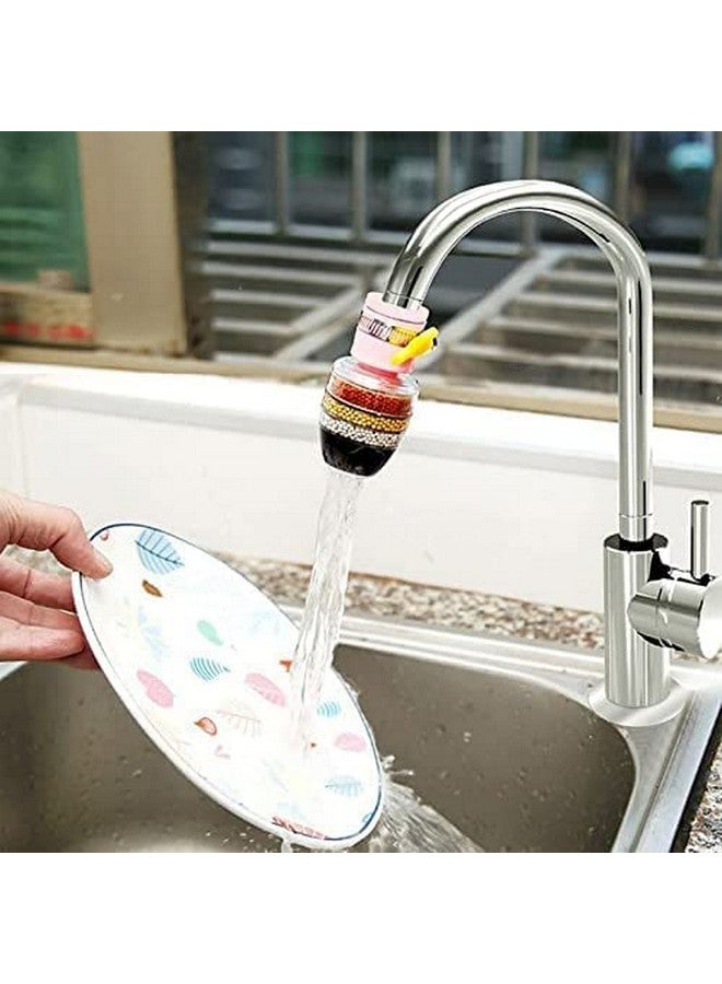 KBS Tap Water Purifier Filter Faucet 6 Layer Carbon Activated Dust Chlorine Remover Water Softener for Drinking Cartridge Alkaline Taps for Kitchen Sink Bathroom Wash Basin (Multicolor) (2) - Image 5