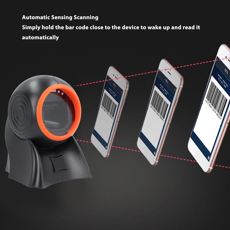 Eujgoov Desktop Barcode Scanner USB QR Code Reader for Supermarket Warehouse Bookstore - Image 5