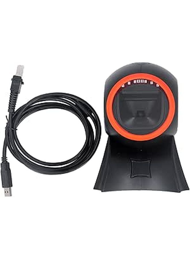 Eujgoov Desktop Barcode Scanner USB QR Code Reader for Supermarket Warehouse Bookstore - Image 1
