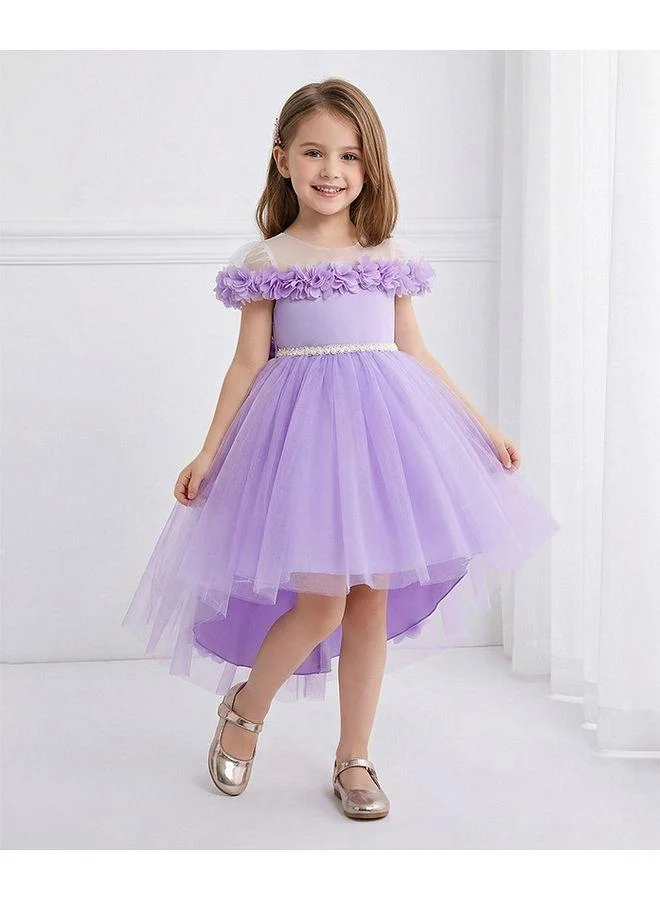 Mark & Mia Mark & Mia Solid Off-Shoulder Dress - Purple