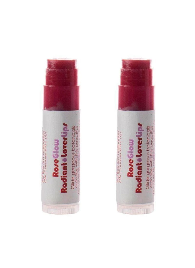 Living Libations Living Libations  Organic Rose Glow Lover Lips Lip Balm  Natural Wildcrafted Clean Beauty 2pack 
