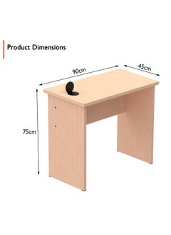 Mahmayi Mahmayi Oak Study Table for Home Schools 90 cm with 51-1H Round Desktop Power Module with USB Slot for Office Desk - Black  - Image 3
