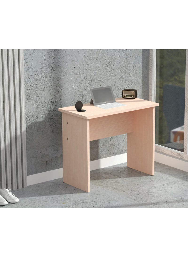 Mahmayi - Mahmayi Oak Study Table for Home Schools 90 cm with 51-1H Round Desktop Power Module with USB Slot for Office Desk - Black - Image 1
