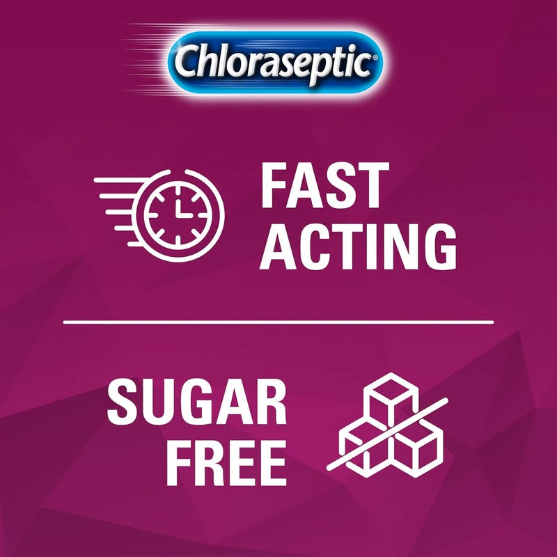 Chloraseptic بخاخ أقوى لالتهاب الحلق بنكهة التوت البري 40 أونصة سائلة - Image 3