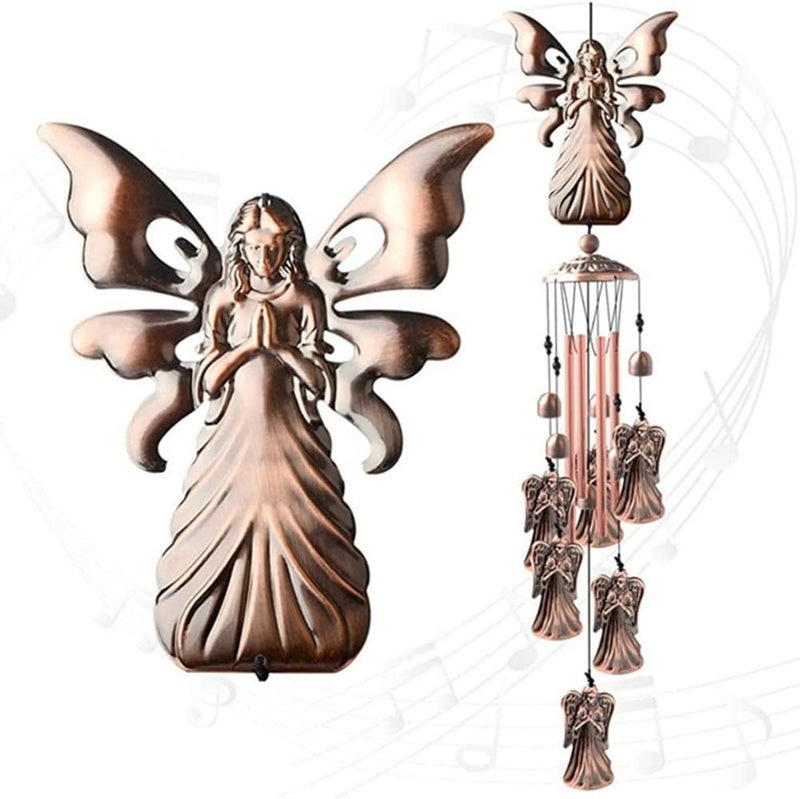 ويوبلز أجراس رياح خارجية، أجراس رياح للحديقة مصنوعة من أنابيب سبائك الألومنيوم لتزيين الحديقة والفناء الخلفي والمنزل، أجراس رياح للاستخدام الداخلي والخارجي - Image 2