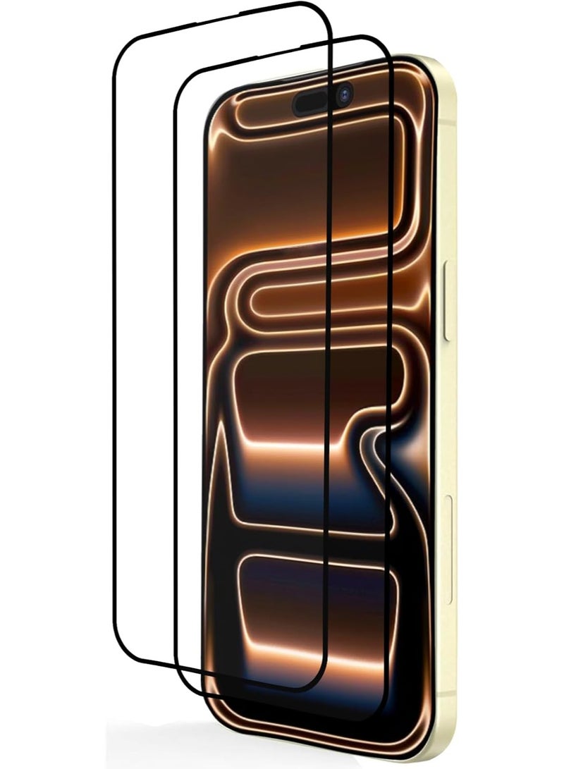 2 Pack Screen Protector for iPhone 17 tempered Glass Screen Protector 9H hardness Scratch Resistance iPhone 17 edge to edge glass Tempered Glass - Image 1