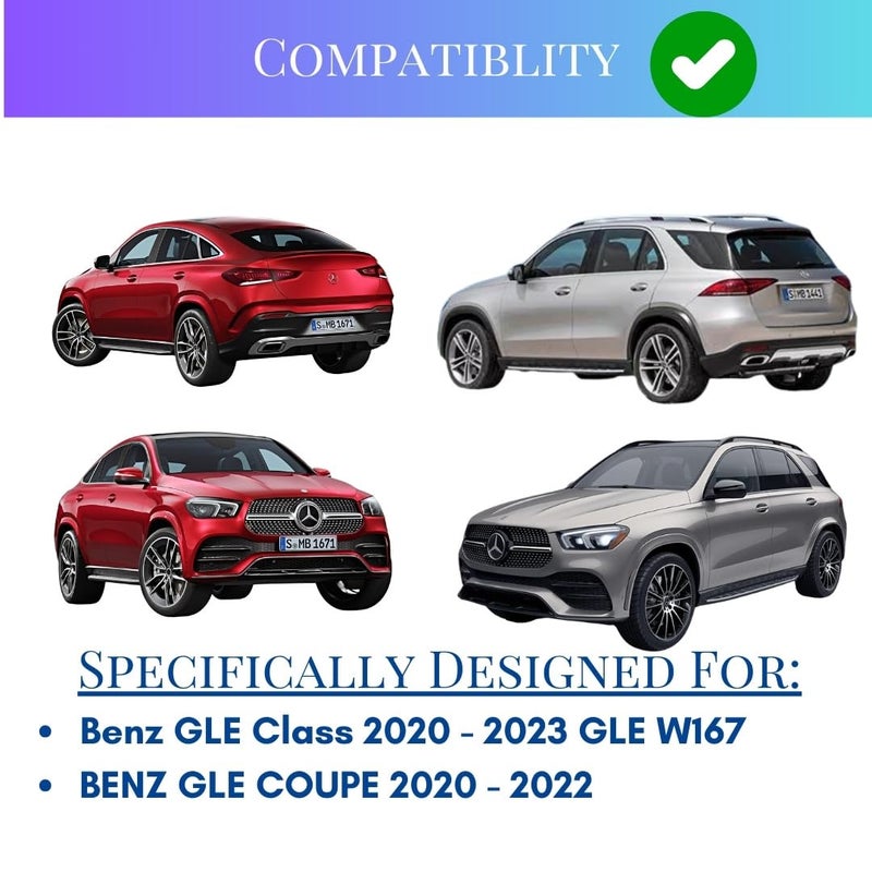  تي ار اكس اوتو منظم مسند ذراع مركزي من TRX AUTO لمرسيدس بنز GLE Class (2020-2023) GLE W167، GLE كوبيه (2020-2022) | صينية تنظيم صندوق التخزين المركزي | ملحقات مرسيدس بنز - Image 4