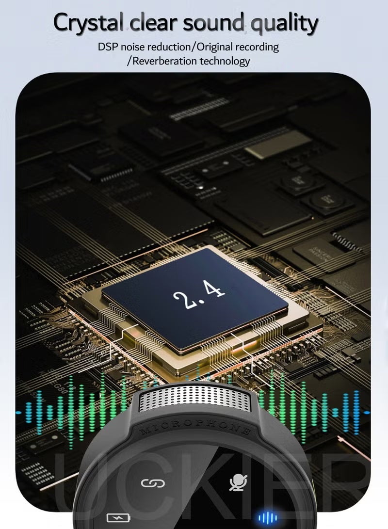 Magnetic Lavalier Microphone For IPhone/Android, Weighing Only 8g Mini Microphone With Noise Reduction Function, With Lightning/USB C (2 TX+1 RX+charging Case) 18H Battery Suitable For Video Recording, Interviews, Video Blogs, YouTube - Image 5