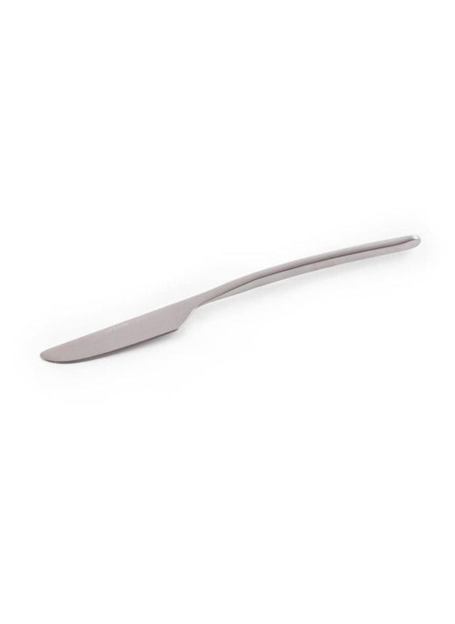 Life Smile 12-Piece Stainless Steel Dinner Knife Set in Matte Silver | The Perfect Way to Add a Touch of Elegance to Your Table  - Image 3