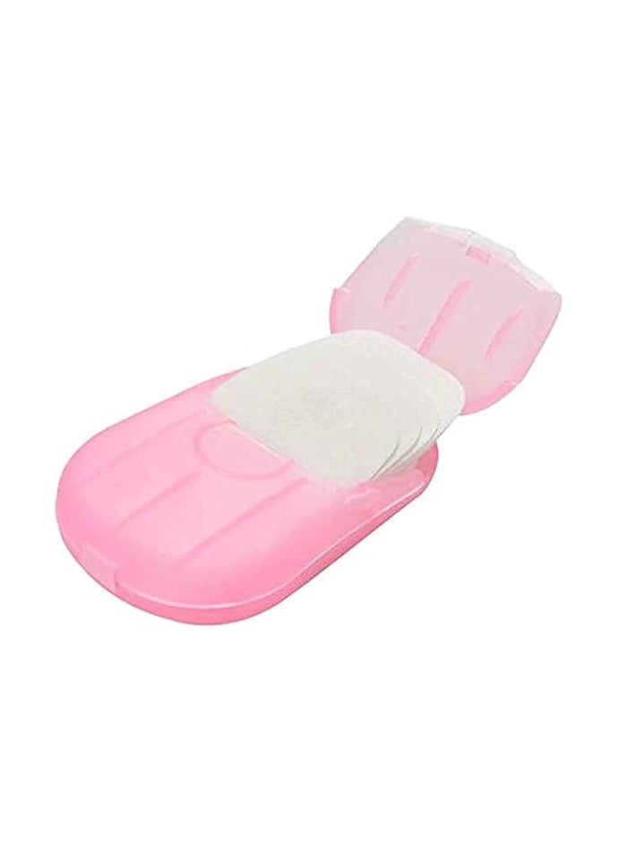 Washing Hand Travel Slices Sheets Foaming Box Paper Soap (Assorted color) - Image 1