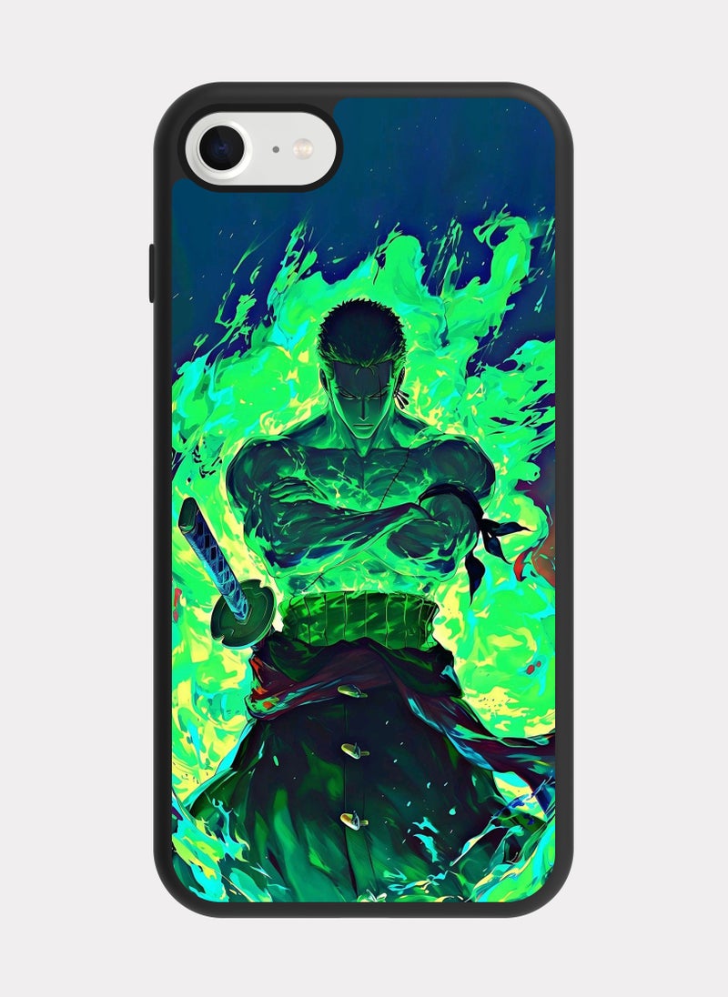 بكسلات كفر ايفون 8 ون بيس رورونوا زورو اخضر - Image 1