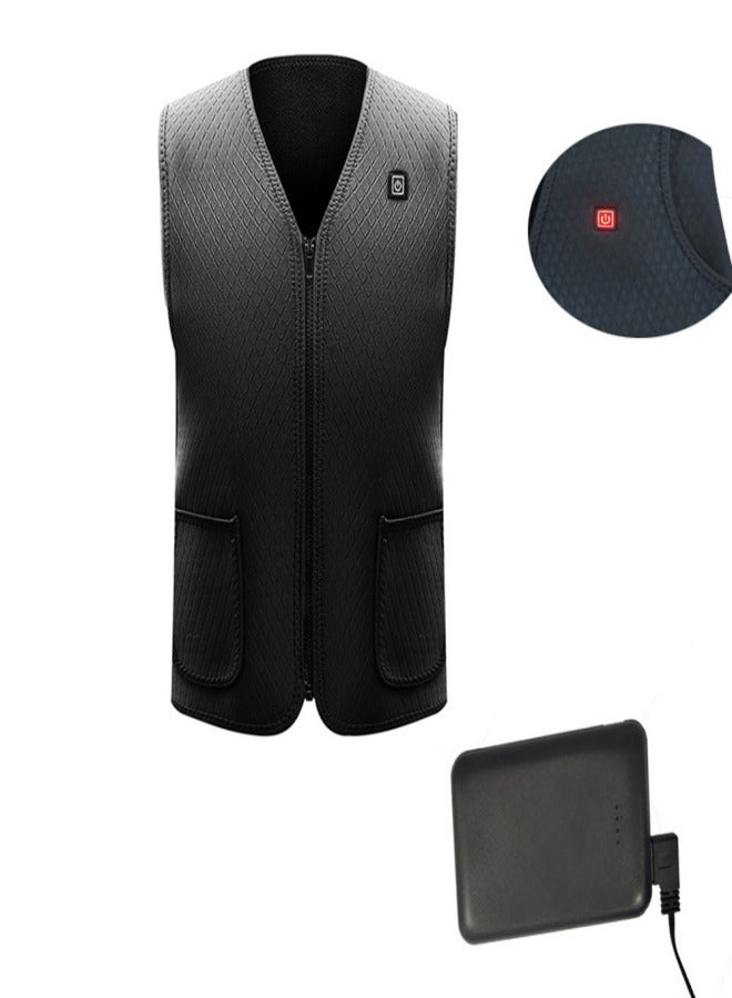 Electric Heated Vest Temperature Adjustable Winter Warm USB Heating Clothes Waistcoat for Women Men Outdoor Hiking Fishing Camping - Image 4