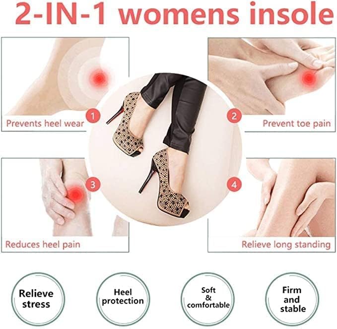 SNOZIO Heel Cushion Inserts Comfort Shoe Insoles Men & Women Sponge Insoles for Heels Shoe Pads all Size Heel Cushion, 1Pairs, Flesh Round Beige Women 4.5-9.5 (Beige) (regular) - Image 5