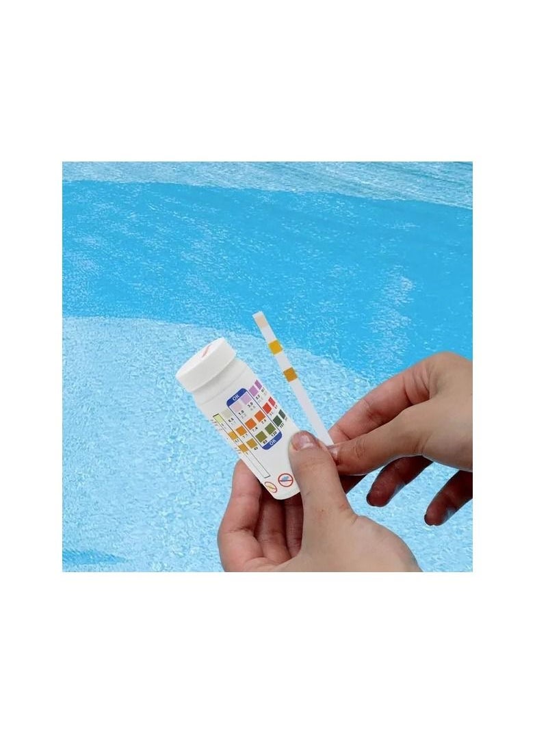 Generic - 50-Pieces/Bottle 3-In-1 Multipurpose Chlorine PH Test Strips,SPA Swimming Pool Water Tester Paper - Image 1