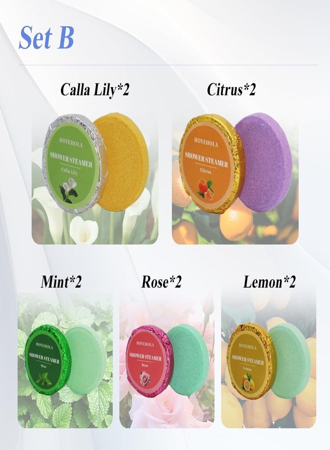 HOYEHOLA Shower Steamers Aromatherapy Vapor Shower Tablets: 10 Packs Shower Bombs Birthday Gifts for Women Men Relaxation Mint - Image 2