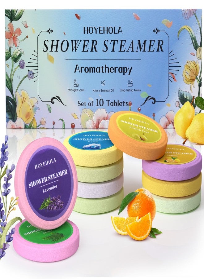 HOYEHOLA Shower Steamers Aromatherapy Vapor Shower Tablets: 10 Packs Shower Bombs Birthday Gifts for Women Men Relaxation Mint - Image 1