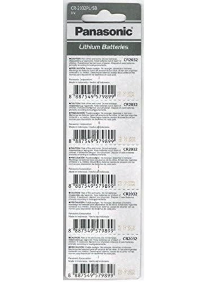 Panasonic CR2032 cr-2032 3V Coin Cell Lithium Battery (Pack of 6 Batteries) - Image 2