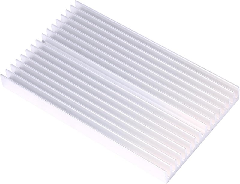 GLOGLOW Nan Heatsink Aluminum Heat Sink Plate, Aluminum Cooling Fins, 100x60x10MM Heat for LED Applications Electronic Components - Image 1