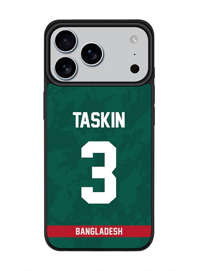Stylizedd iPhone 17 Pro Max Case, [Compatible with MagSafe] Slim Magnetic cover Phone Case iPhone 17 Pro Max -Bangladesh Taskin Ahmed, Jersey No 3 - Image 1