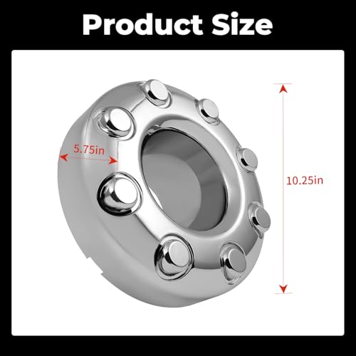 KARPAL 2Pcs Front Wheel Center Hubcap Compatible with 2005-2018 Ford F-350, Dually 4x4 Open, Replacement 5C3Z1130TA - Image 4