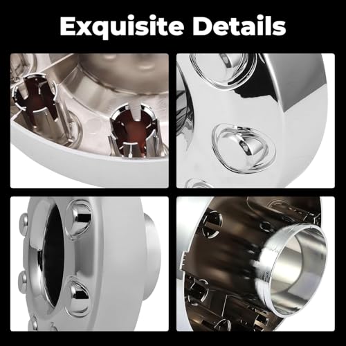 KARPAL 2Pcs Front Wheel Center Hubcap Compatible with 2005-2018 Ford F-350, Dually 4x4 Open, Replacement 5C3Z1130TA - Image 5