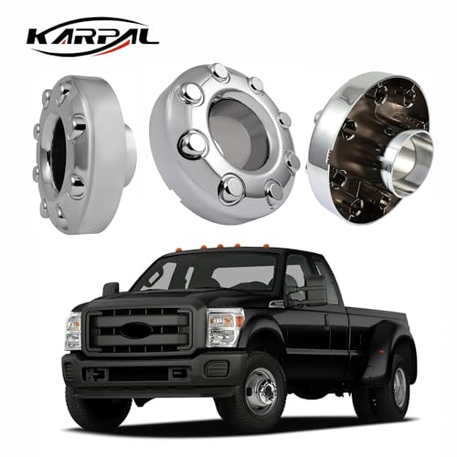 KARPAL 2Pcs Front Wheel Center Hubcap Compatible with 2005-2018 Ford F-350, Dually 4x4 Open, Replacement 5C3Z1130TA - Image 2