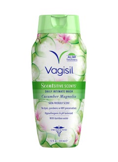 Vagisil Feminine Wash For Intimate Area Hygiene Scentsitive Scents Cucumber Magnolia 354ml 