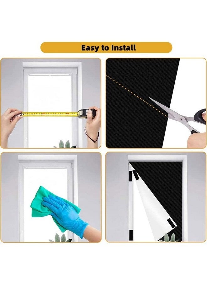 Beauenty Portable Blackout Curtains, DIY Blackout Blinds with Cutter, No Drill, 100% Black Out Curtain, Blackout Shades for Bedroom, Travel, Baby Nursery, Office (145*100cm) - Image 4