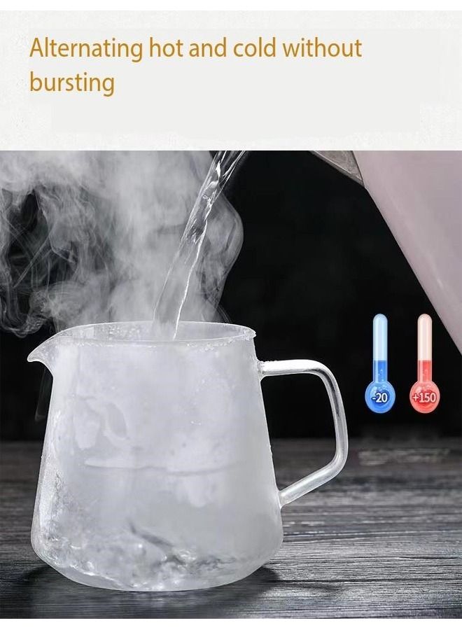 fashionhome Heat Resisting Clear Milk Glass Tea Pitcher  - Image 4