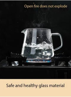 fashionhome Heat Resisting Clear Milk Glass Tea Pitcher  - Image 3
