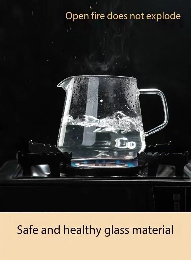 fashionhome Heat Resisting Clear Milk Glass Tea Pitcher  - Image 3