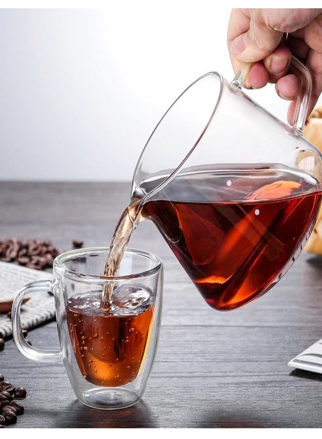 fashionhome Heat Resisting Clear Milk Glass Tea Pitcher  - Image 2