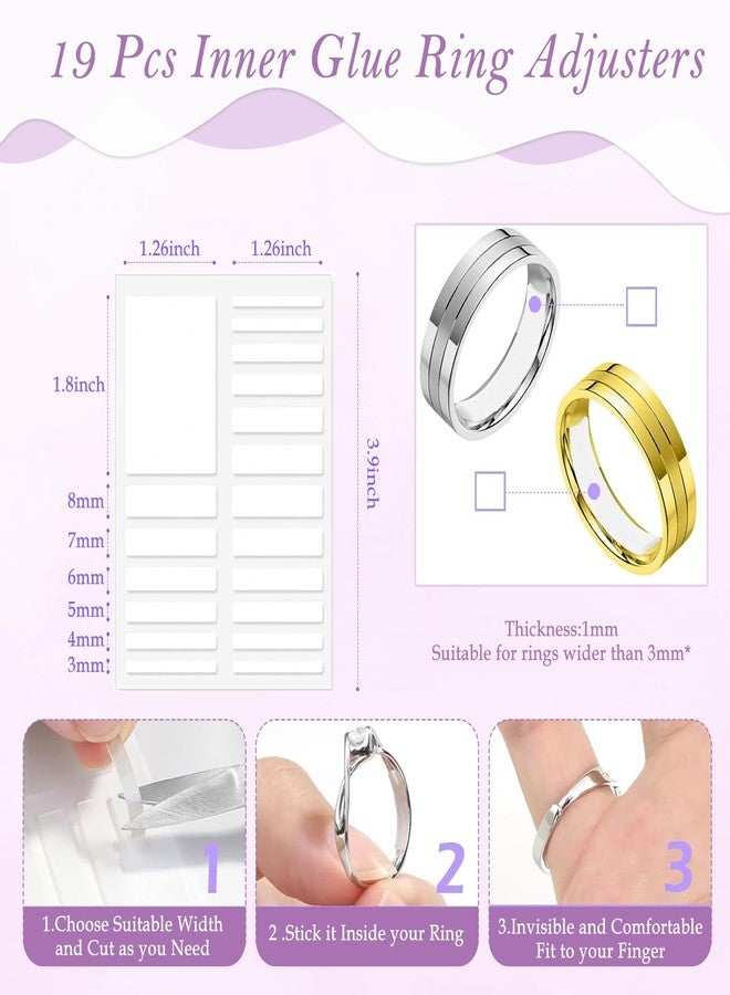 TecoKart® 21Pcs Ring Size Adjuster for Loose Rings Invisible Ring Guards Size-Adjustable | Comfortable-Fit | Multi-Piece | Universal Fit | Easy to Use - Image 3