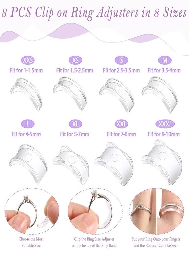 TecoKart® 21Pcs Ring Size Adjuster for Loose Rings Invisible Ring Guards Size-Adjustable | Comfortable-Fit | Multi-Piece | Universal Fit | Easy to Use - Image 4