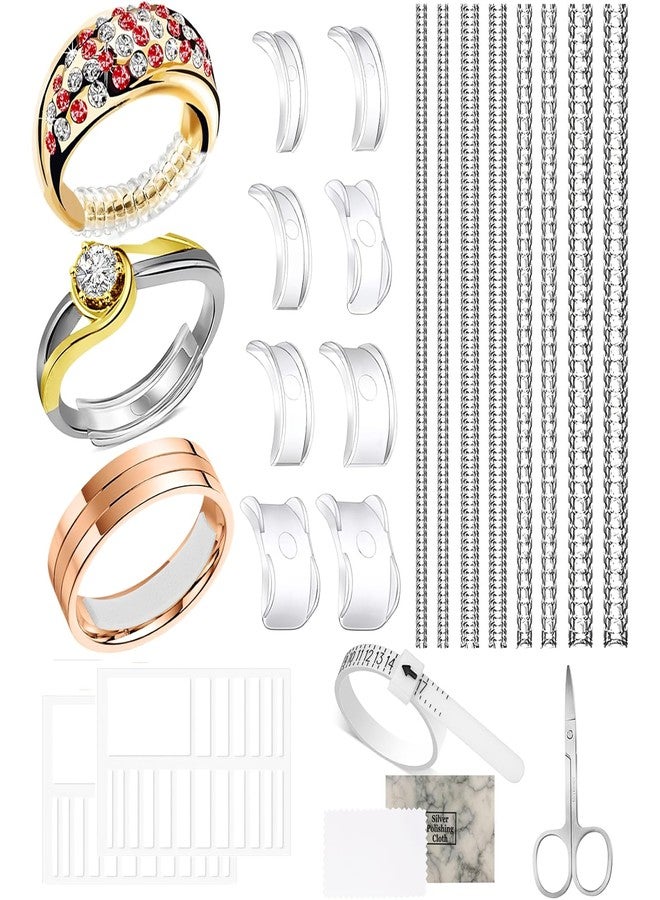 TecoKart® 21Pcs Ring Size Adjuster for Loose Rings Invisible Ring Guards Size-Adjustable | Comfortable-Fit | Multi-Piece | Universal Fit | Easy to Use - Image 1