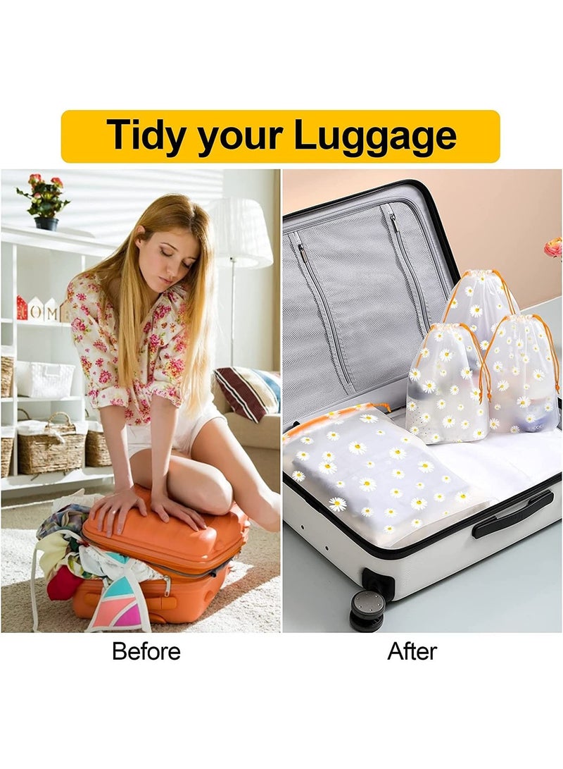 Arabest Travel Shoe Bags, Waterproof Drawstring Storage Bags, Reusable Space Saver Storage Bag for Toys Shoe Clothes Towel 3 Sizes 15Pcs - Image 3