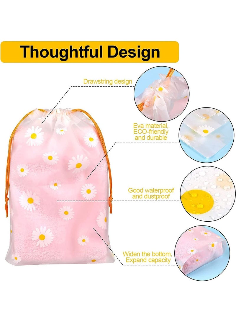Arabest Travel Shoe Bags, Waterproof Drawstring Storage Bags, Reusable Space Saver Storage Bag for Toys Shoe Clothes Towel 3 Sizes 15Pcs - Image 2