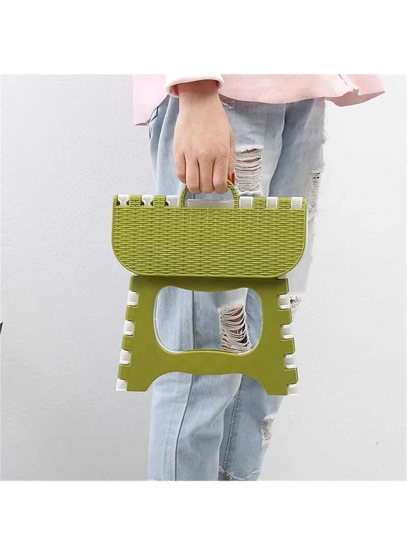 YelaJoy Portable Telescopic Stool, Lightweight Folding Step Stool with 4-Leg Design, Compact Collapsible Seat for Outdoor Camping Beach Fishing (Small, Green) - Image 4