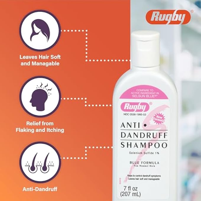 Rugby SELENIUM SULFIDE ANTI-DANDRUFF SHAMPOO 7 OZ - Image 3