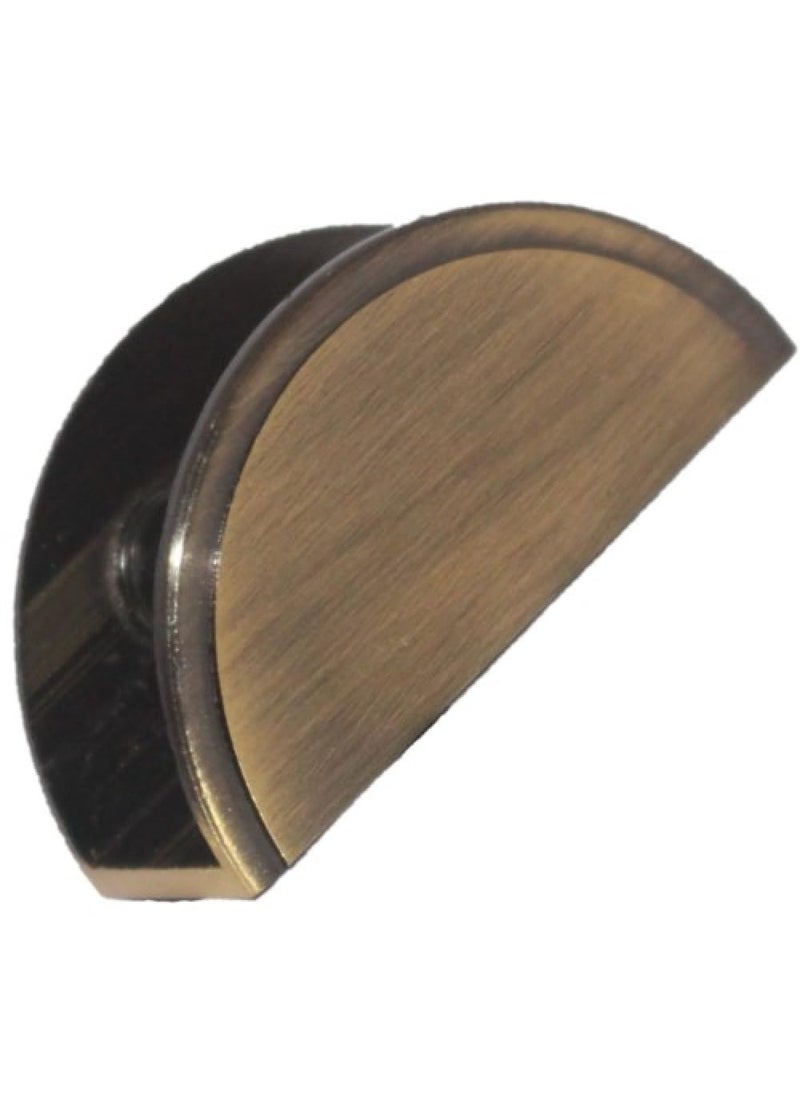 RISEOM RiseOm Brass D BracketD Clamp Bracket for Glass pack of 4 Antique12 mm  - Image 3