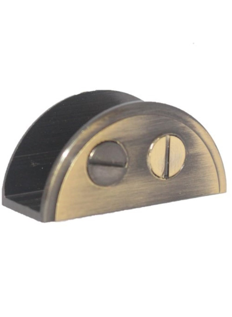 RISEOM RiseOm Brass D BracketD Clamp Bracket for Glass pack of 4 Antique12 mm  - Image 2