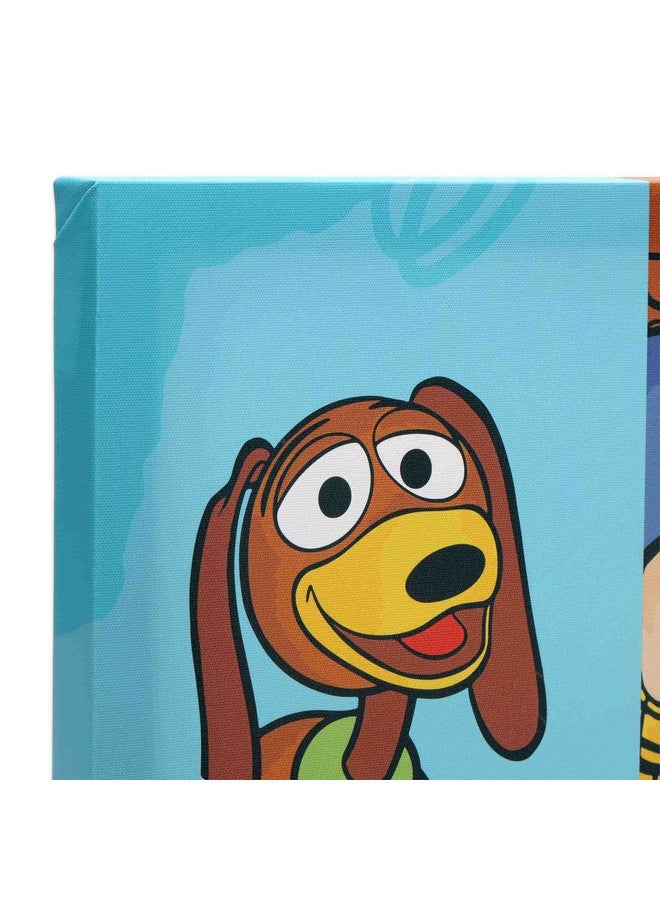 Open Road Brands Disney Pixar Toy Story Line Up Gallery Wrapped Canvas Wall Decor - Large Toy Story Painting Featuring Slinky, Woody, Rex and Buzz - Image 4