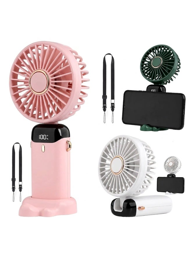 Professor Portable Handheld Fan with Strap and Desktop Aromatherapy Mist, Small, Lightweight - 1 Piece - Image 1