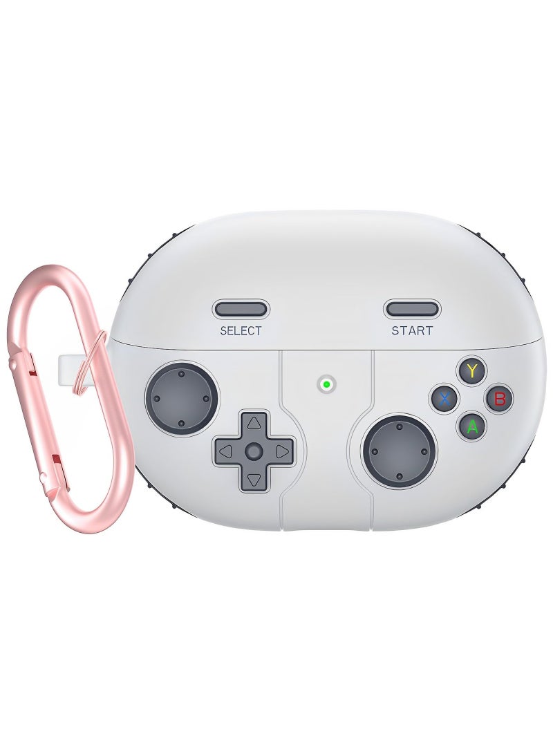 Compatible with Huawei Freebuds Pro 3 Case, 3D Game Console Design, Rugged Shockproof Soft Silicone Cover with Carabiner - Image 1