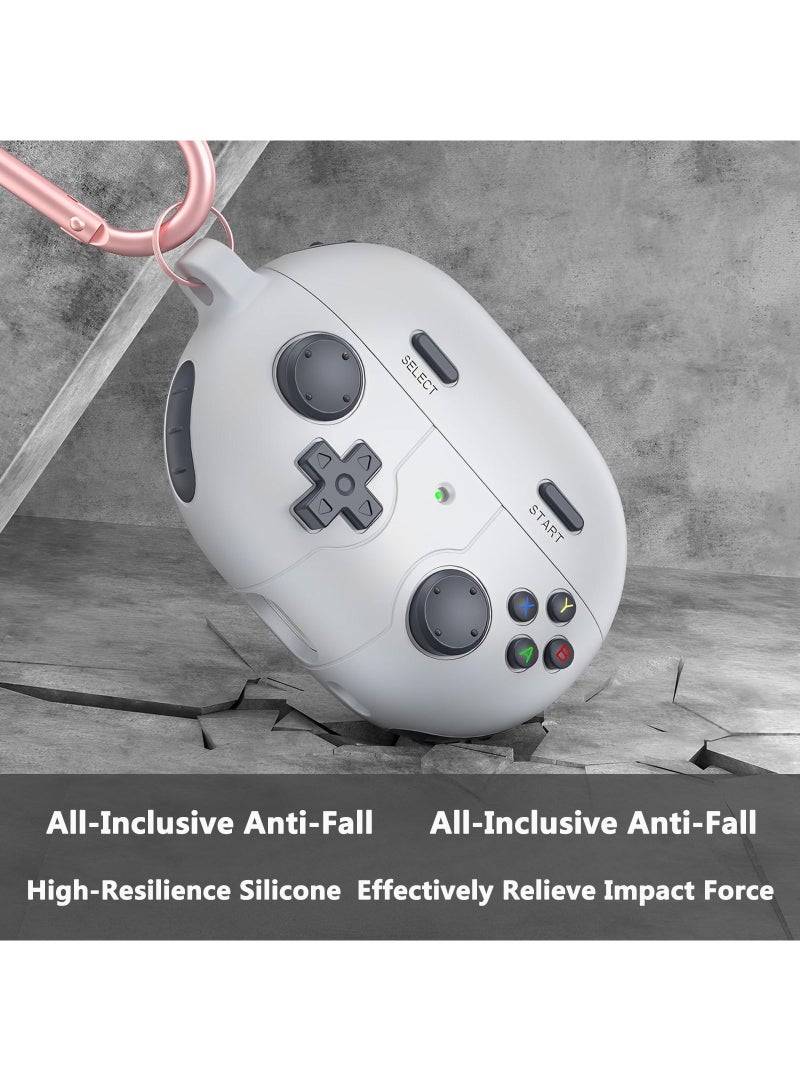 Compatible with Huawei Freebuds Pro 3 Case, 3D Game Console Design, Rugged Shockproof Soft Silicone Cover with Carabiner - Image 4