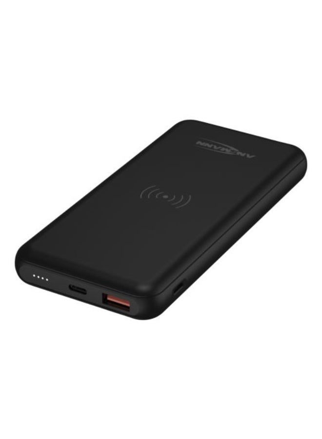 ANSMANN 10000mAh Wireless Power Bank with 18W PD Quick Charge, USB-C and USB-A Ports - Image 2