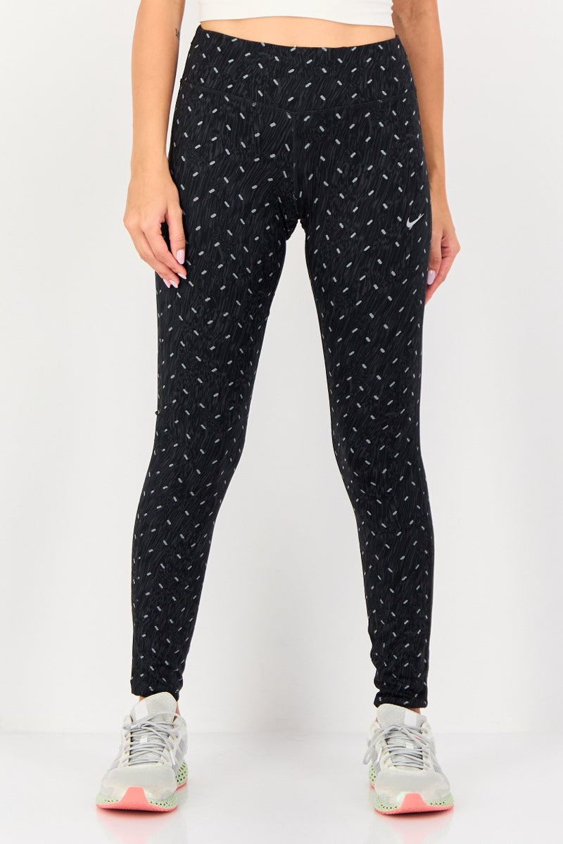 Nike Women Sportswear Fit Brand Logo Training Tights, Black - Image 1