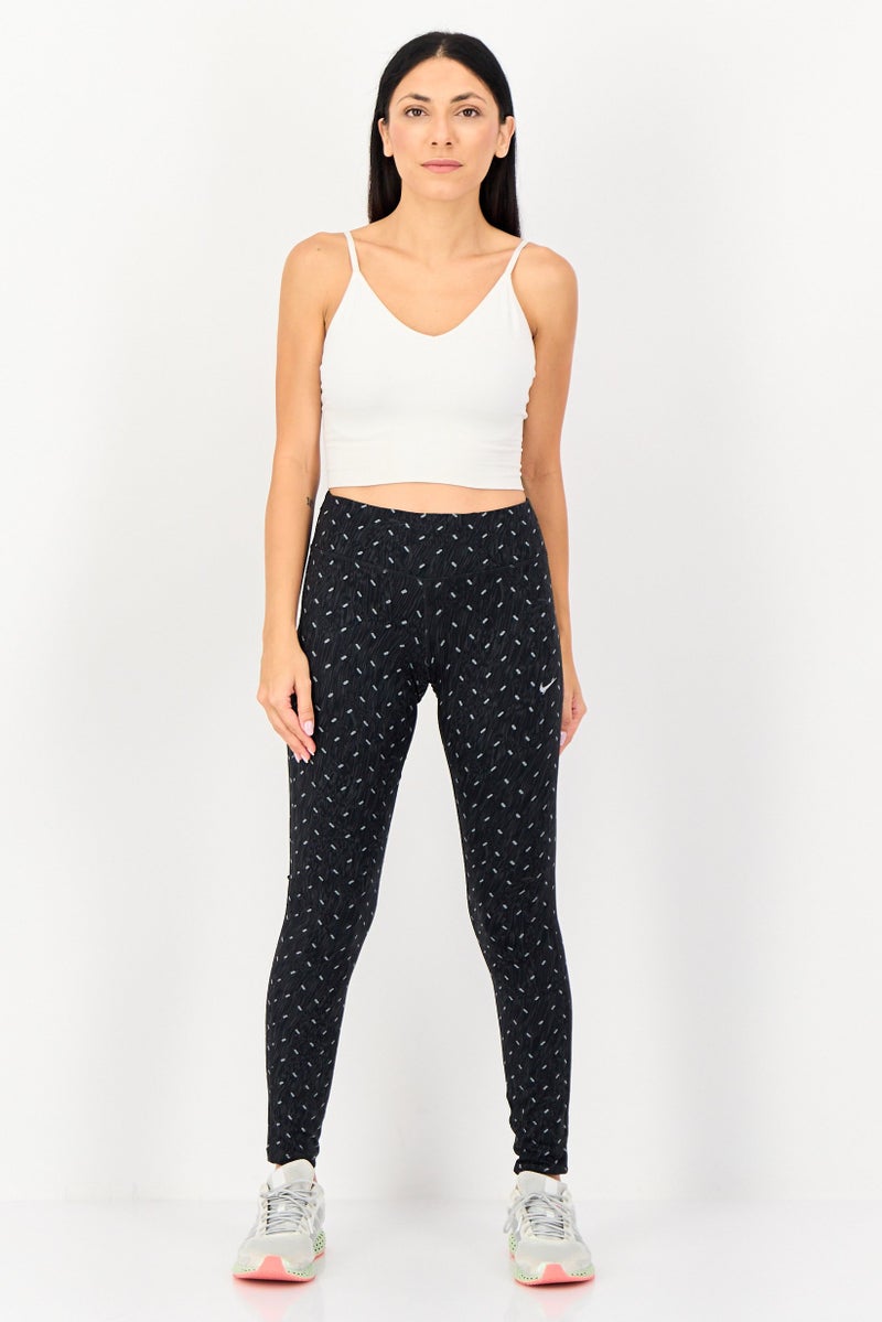 Nike Women Sportswear Fit Brand Logo Training Tights, Black - Image 4