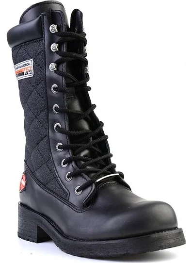 هارلي ديفيدسون Rose Black Leather Women's Boots
